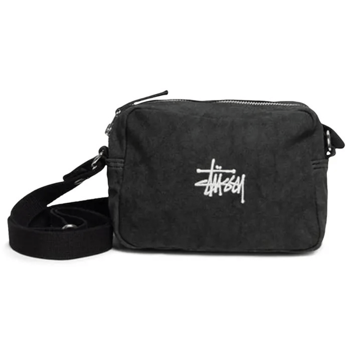 Stussy Canvas Side Pouch 'Washed Black' Pouch Stussy