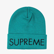 Supreme Capital Logo Beanie “Turquoise” Plug and Play