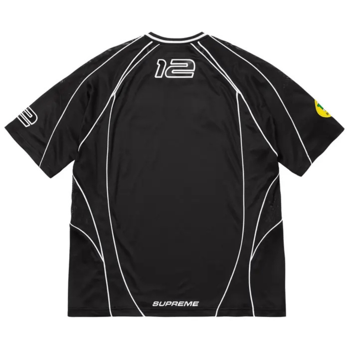 Supreme Piping Soccer Jersey 'Black' T-shirts Supreme