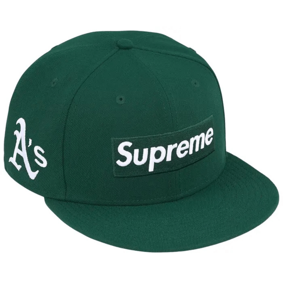 Supreme x MLB Teams Box Logo New Era 'Dark Green Oakland A's' Headwear Supreme
