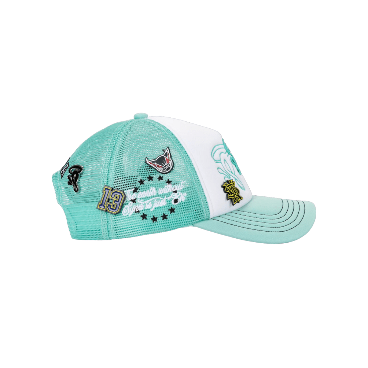 Syna World Halo S Trucker Cap 'White/Blue' Headwear Syna World