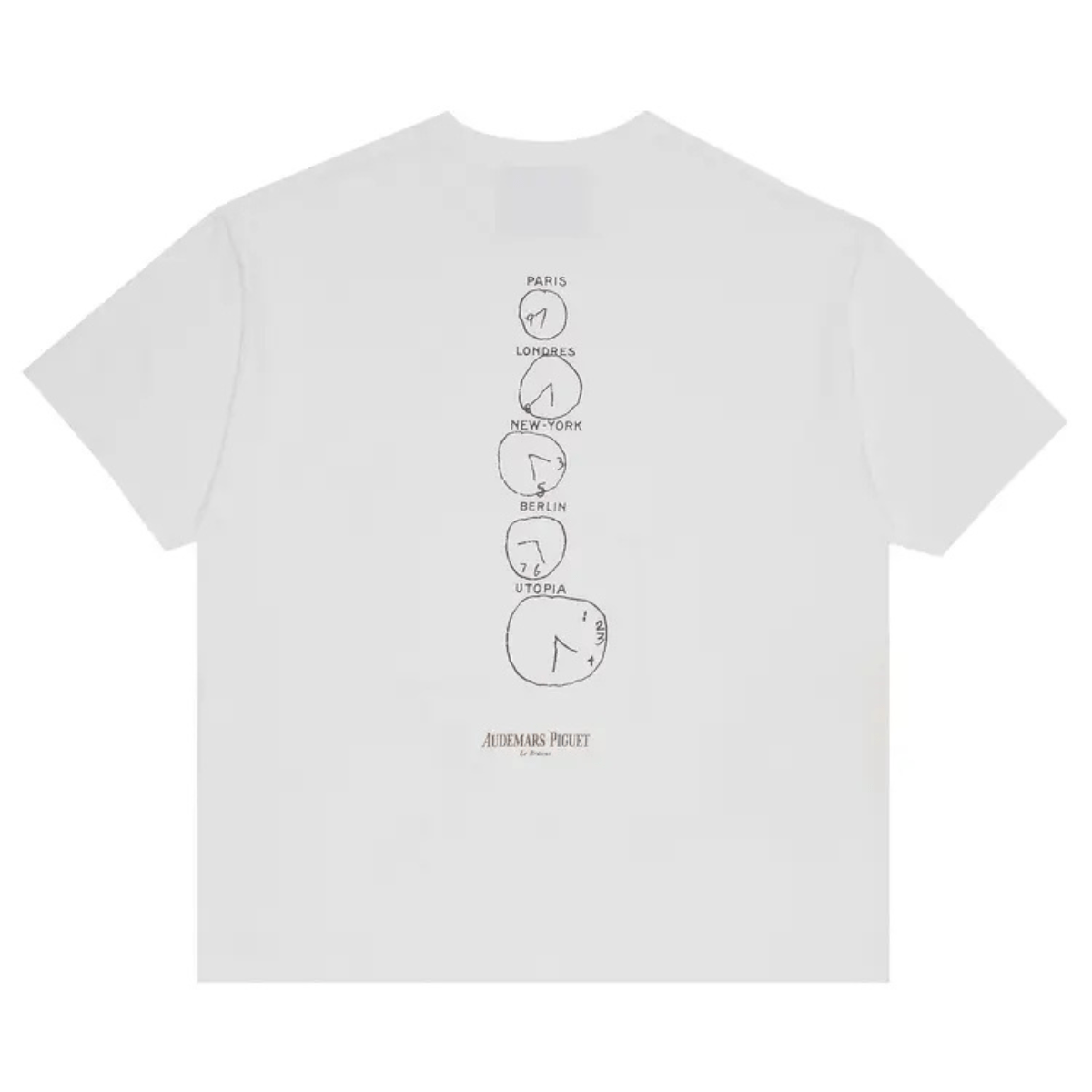 Travis Scott x Audemars Piguet Time Zones Tee 'White' T-shirts Travis Scott