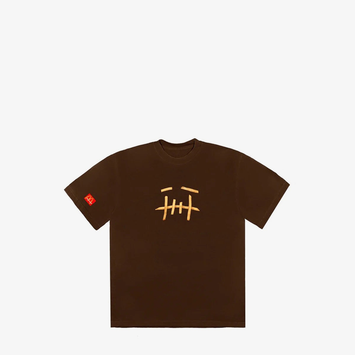 Travis Scott x McDonalds Chip Face T-Shirt "Brown" T-Shirts Travis Scott