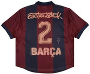 Travis Scott x Nike x FC Barcelona Retro 2000/01 Home Skeleton Jersey T-Shirts Nike