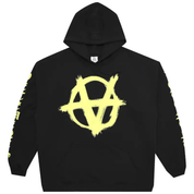 Vetements Double Anarchy Logo Hoodie 'Black/Neon Yellow' Hoodies Vetements